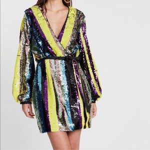 Elliatt Lola Dress Sequined Size Small Party